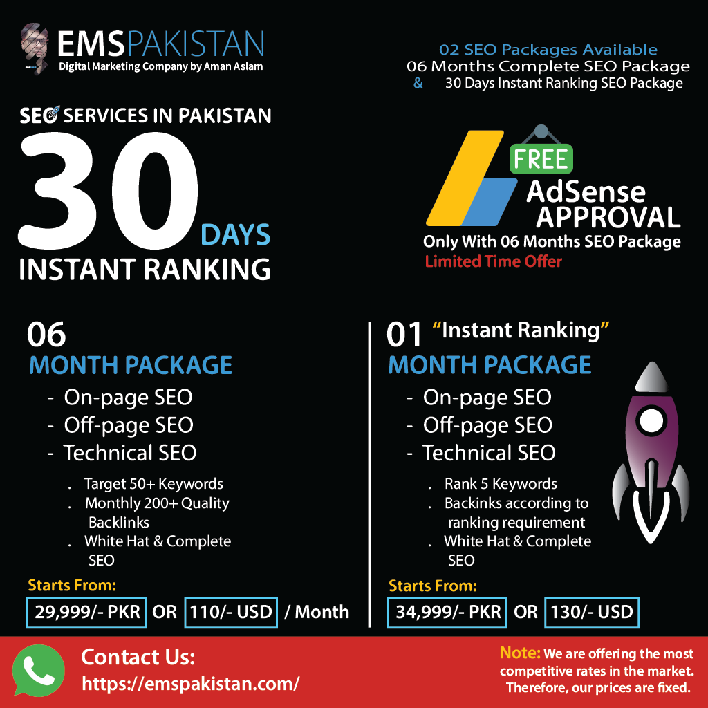 SEO Services in Pakistan Custom Packages